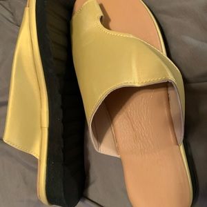 Yellow sandals